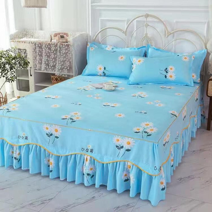 Elegant Lace Ruffle Pillow Sham Duo - Opulent Bedroom Revamp