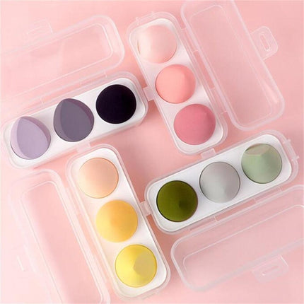Flawless Finish Pro: 4-Piece Premium Makeup Sponge Set for Seamless Blending