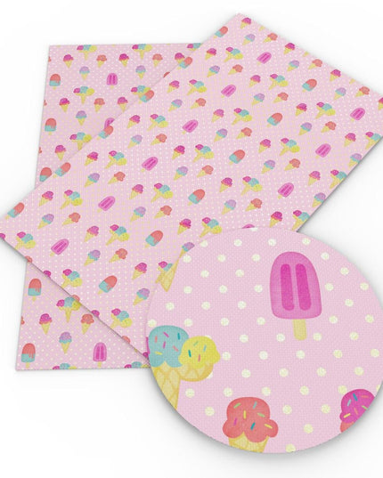 Whimsical Cake Candy Faux Leather Crafting Kit for DIY Accessories and Bags