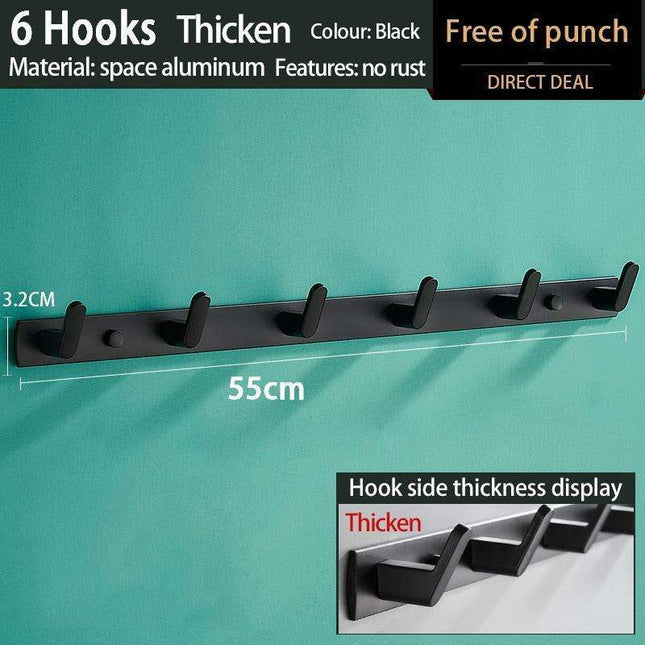 Space-Saving Aluminum Hook Organizer: Efficient and Stylish Storage for Any Room