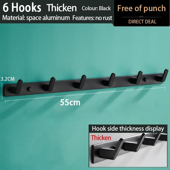 Space-Saving Aluminum Hook Organizer: Efficient and Stylish Storage for Any Room