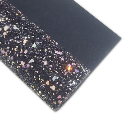 Sparkling Black Faux Leather Crafting Roll: Unleash Your Artistic Potential