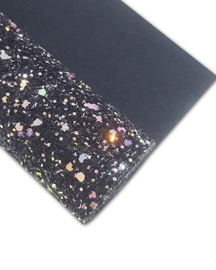 Sparkling Black Faux Leather Crafting Roll: Unleash Your Artistic Potential