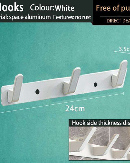 Space-Saving Aluminum Hook Organizer: Efficient and Stylish Storage for Any Room