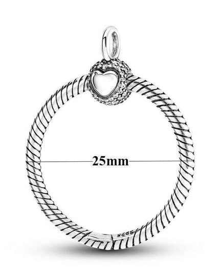925 Sterling Silver Chic O Charm Pendant - A Perfect Stylish Gift for Her