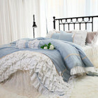 Set of 4 - w/ Embroidery bedskirt