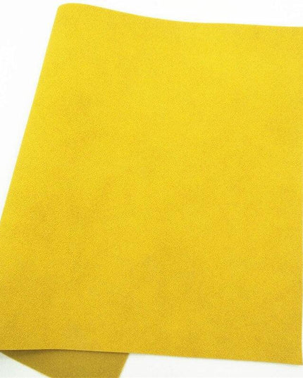 Dazzling Yellow Leopard Print Suede Crafting Sheets - A Must-Have for Creative Projects