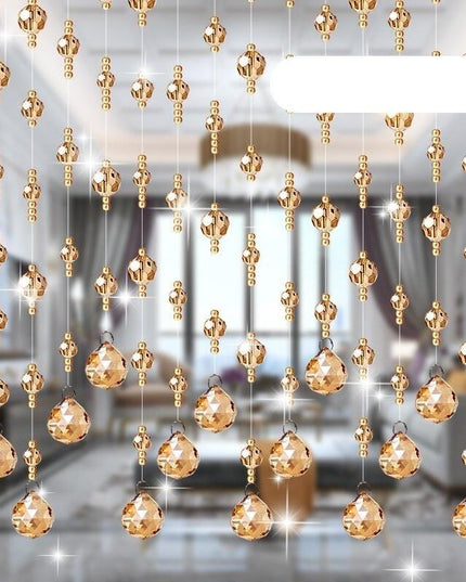 Elegant Crystal Beaded Room Divider Curtain for Luxurious Home Aesthetics
