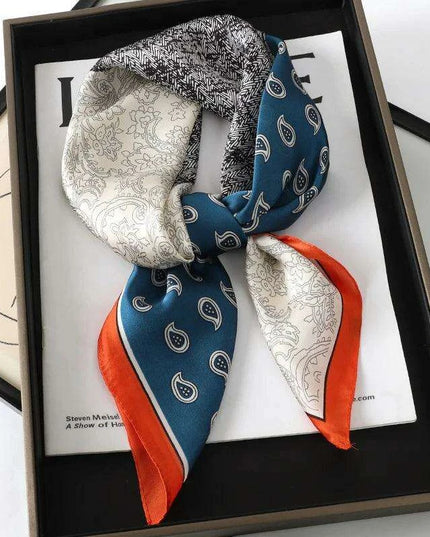 Elegant Leopard Print Silk Scarf - Premium Women's Fashion Accessory