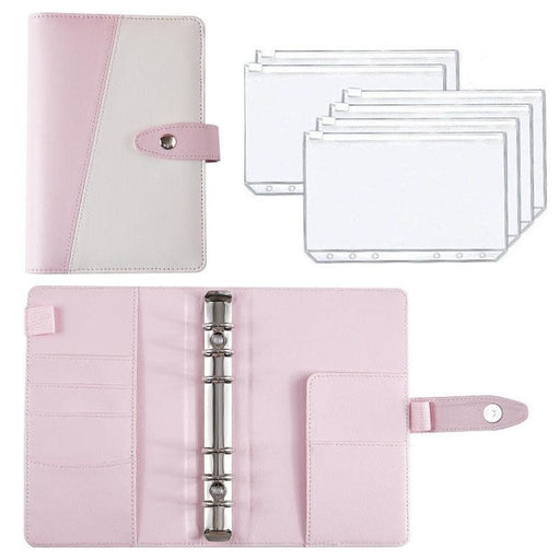 Premium Customizable A6 Budget Planner Notebook with Secure Zippered Pockets