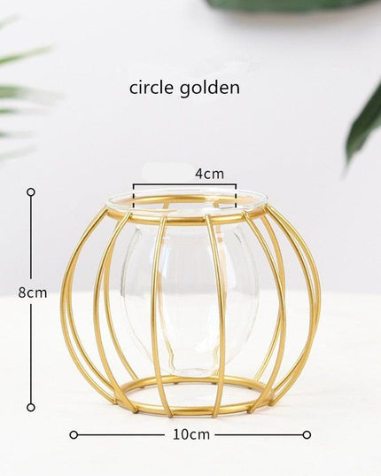 Radiant Golden Nordic Resin Sculpture - Elegant Home Decor Statement