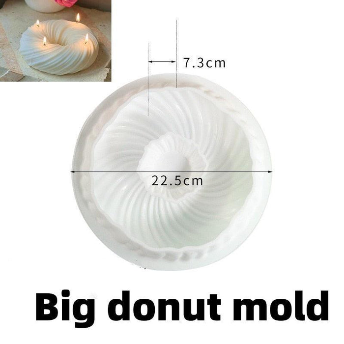 Large Circular Silicone Mold for Handcrafted Candle and Treat Making