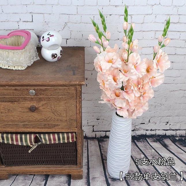 Luxurious Silk Gladiolus Stem for Exquisite Weddings and Home Decor