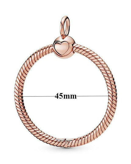 Elegant Customizable 925 Silver O Pendant Necklace for Women - Essential Minimalist Accessory