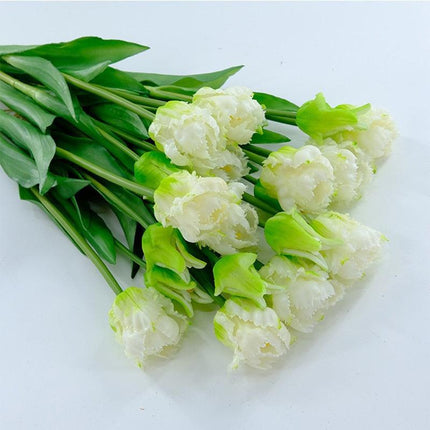 Chic Parrot Tulip Silk Floral Arrangement - 5-Piece Luxe Botanical Set