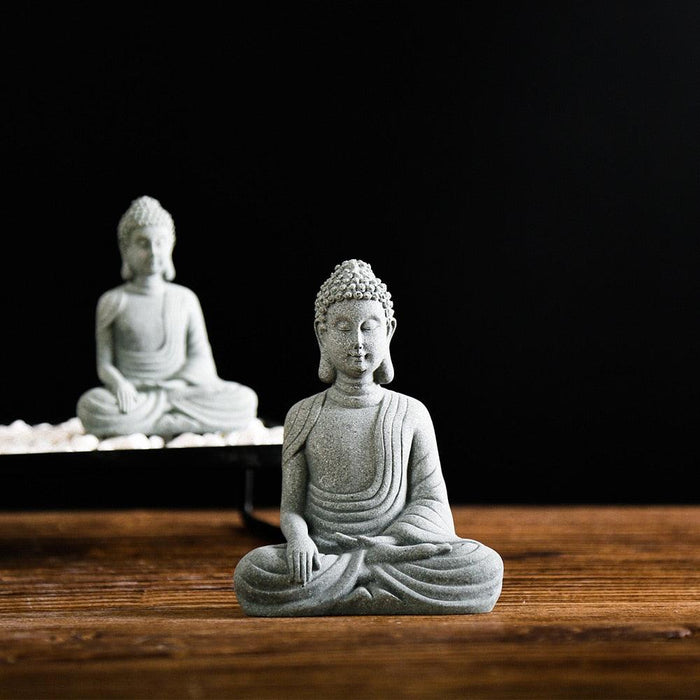 Tranquil Zen Buddha Candle Holder - Vintage Home Decor Piece