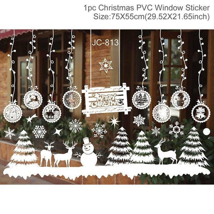 Festive Holiday Celebration Sticker Set: Christmas & New Year Wall and Window Decor
