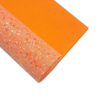 Sparkling Black and White Chunky Glitter Synthetic Leather Crafting Sheet for Creative DIYs