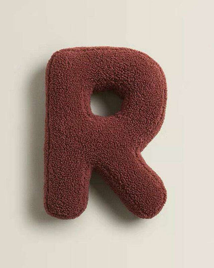 Delightful English Letters Plush Pillow - Cozy Home Accent
