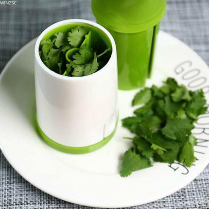 Vibrant Green Herb Grinder and Spice Chopper Set with Convenient Condiment Container