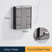 Grey Bathroom Aluminum Adhesive Hooks for Stylish Home Organization