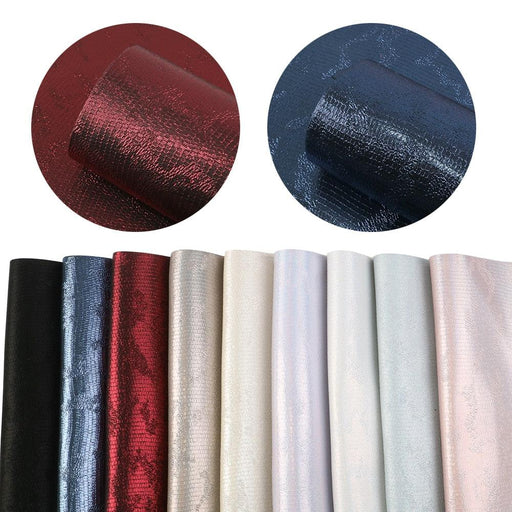 20*33cm Holographic Bump Texture Synthetic Leather Vinyl Fabric Sheets