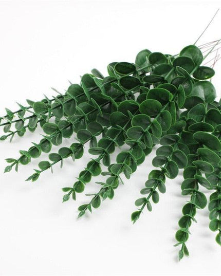 Elegant Faux Eucalyptus Greenery Stems for Modern Home Styling
