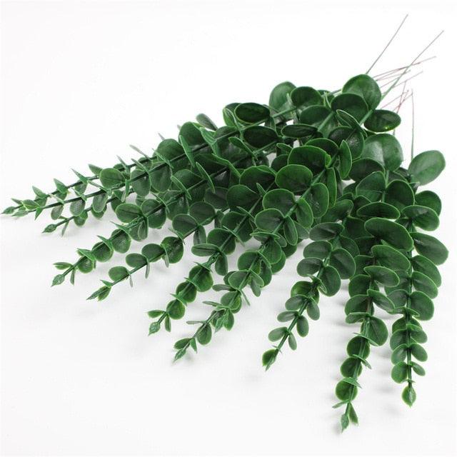Luxe Faux Eucalyptus Greenery Stems for Chic Home Styling