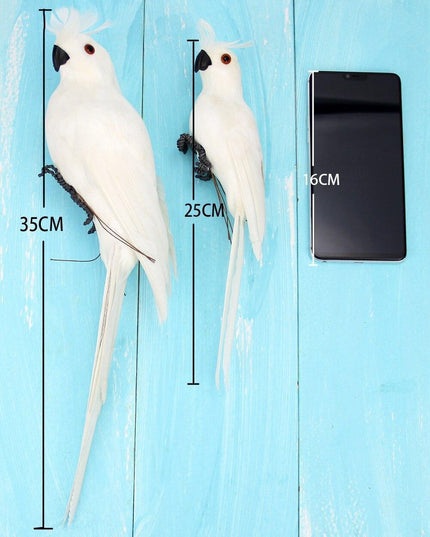 Vibrant Tropical Parrot Garden Sculpture - Realistic Outdoor Bird Decor