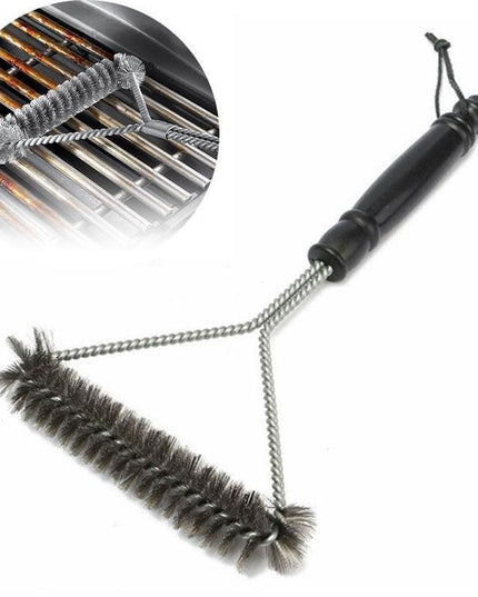 Ultimate Stainless Steel Grill Cleaning Brush - Essential BBQ Tool for Spotless Grates