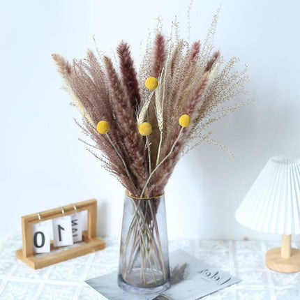 Elegant Dried Pampas Grass Bouquet - Timeless Natural Floral Arrangement for Home and Celebrations