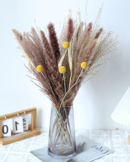 Elegant Dried Pampas Grass Bouquet - Timeless Natural Floral Arrangement for Home and Celebrations