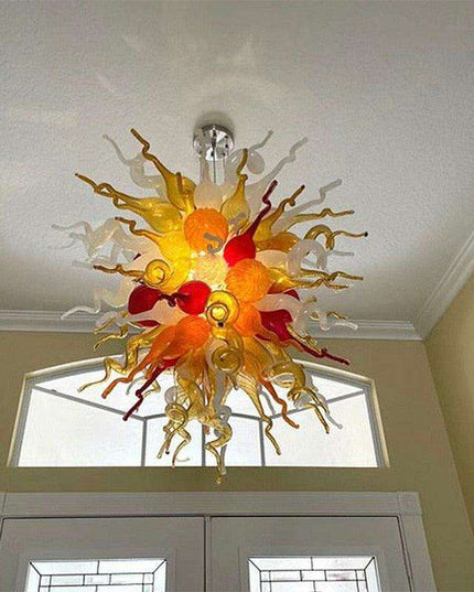 Customizable Elegant Glass Chandelier | Handcrafted Design | Unique Lighting Fixture