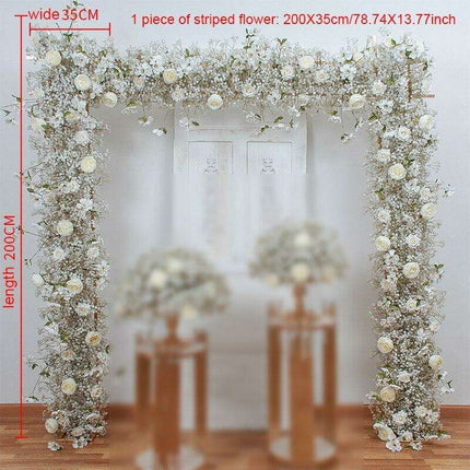 Milky White Silk Baby's Breath Floral Arrangement for Elegant Decor