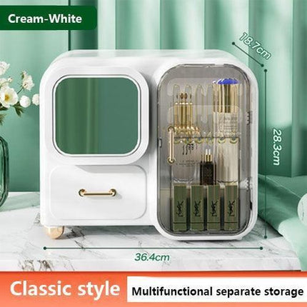 Elegant Makeup and Jewelry Storage Solution with Spacious Organization Compartments
