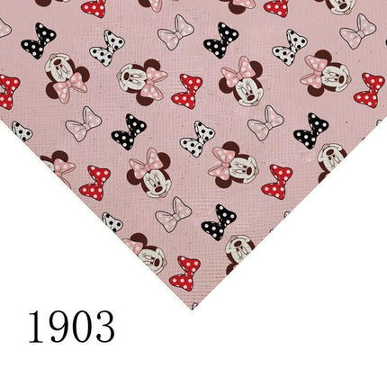 Cartoon-Themed PVC Leather Craft Sheet - Durable and Versatile Material for Creative Use