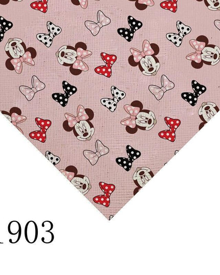 Cartoon-Themed PVC Leather Craft Sheet - Durable and Versatile Material for Creative Use