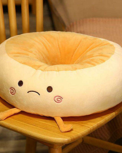 Bread Loaf Plush Comfort Cushion - Ideal for Relaxation, Travel, and Home Use
