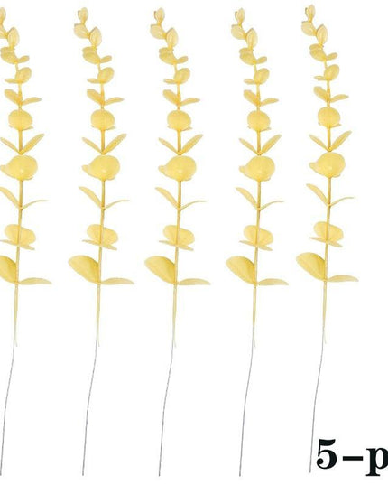 Set of 10 Realistic Eucalyptus Leaf Stems - Perfect for Home and Wedding Decor