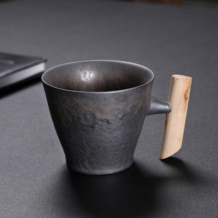 Artisan Vintage Japanese Stoneware Mug Set for Coffee and Tea Lovers