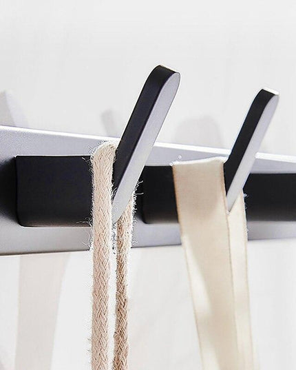 Over-the-Door Aluminum Hook Organizer: Stylish Storage Solution for Kitchen and Bathroom