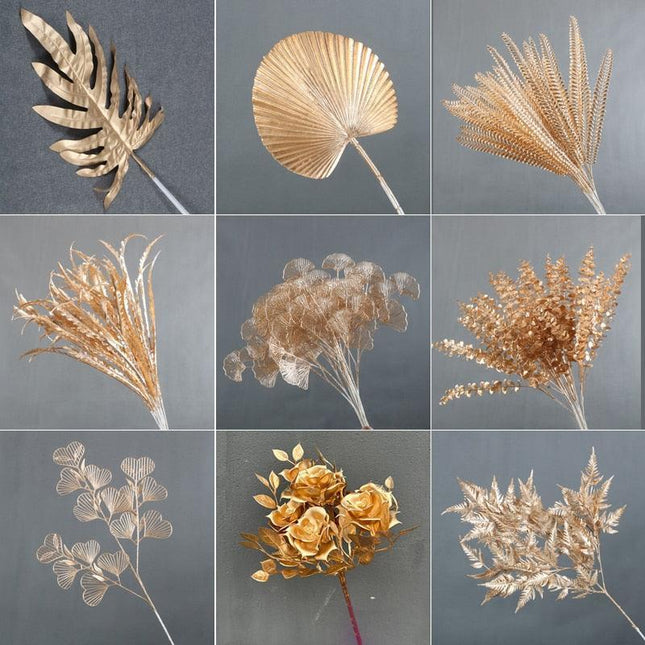 Elegant Golden Maple Leaf Home Decor Accent - Stunning Decorative Piece