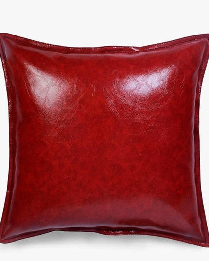 Stylish Faux Leather Cushion Cover - Elegant Accent for Modern Interiors