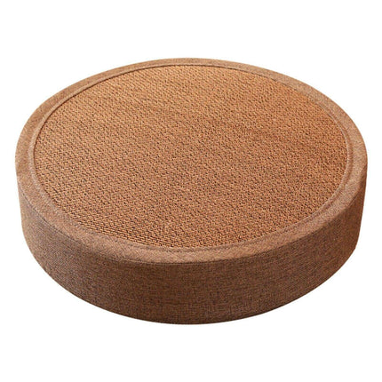Serene Cattail Japanese Futon Meditation Cushion - Hand-Woven Round Floor Pillow..