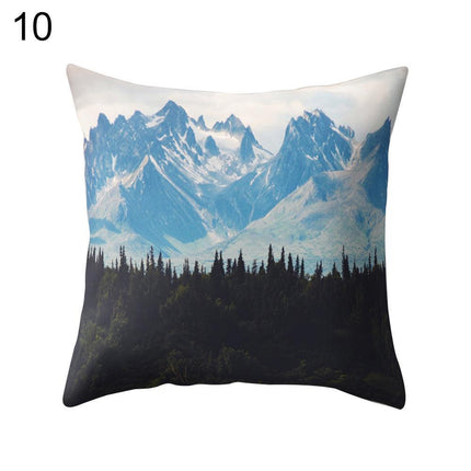 Serene Coastal Sunset Pillow Cover - Elegant Seascape Accent for Home & Office