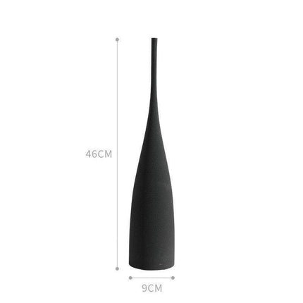 Serene Elegance: Monochrome Ceramic Zen Vase - Premium Edition - Très Elite