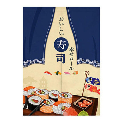 Serene Japanese Sky Half-Curtain: A Touch of Elegance and Cultural Charm..