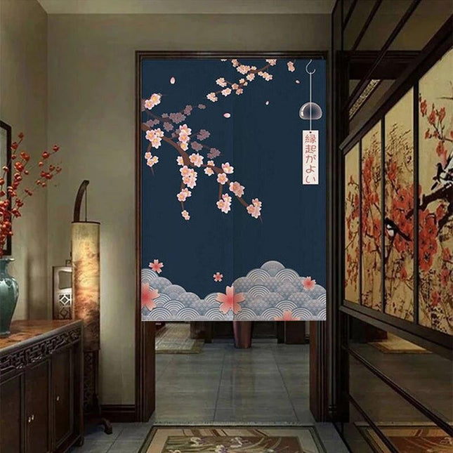 Serene Japanese Sky Half-Curtain: A Touch of Elegance and Cultural Charm