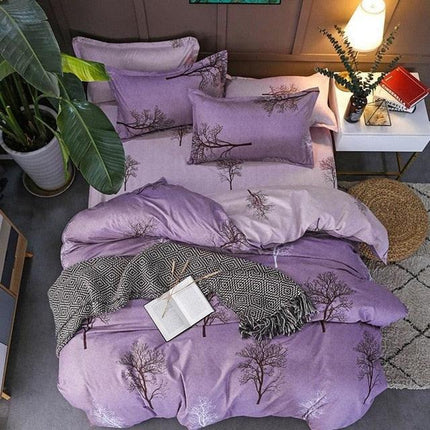 Serene Slumber Set: Elegant Printed Duvet and Pillowcase Ensemble for Ultimate Comfort - Très Elite