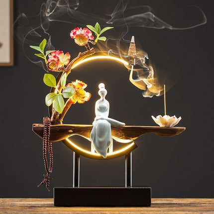 Serenity Flow Ceramic Backflow Incense Burner
